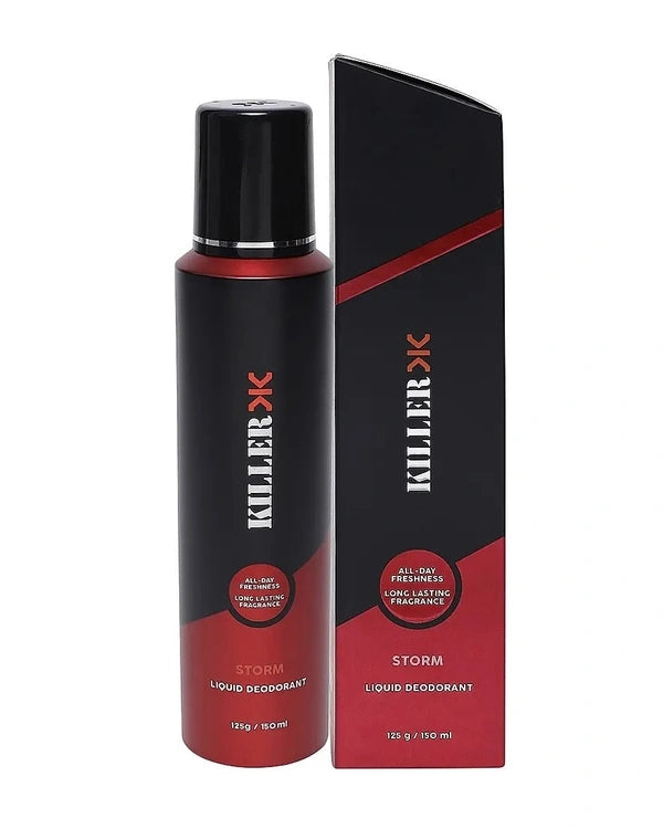 Killer Storm Liquid Deodorant Long Lasting Freshness Body Spray No Gas 150ml