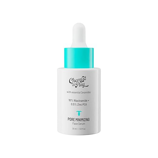 Chemist at Play Pore Minimizing Face Serum with Ceramides | For Oily Skin with Visible Pores (30 ml)