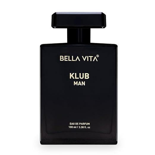 Bella Vita Luxury KLUB | Long Lasting Eau De Parfum 100ml Perfume for Man | Lemon, Rose and Vanilla | Musky, Spicy and Woody Premium Fragrance for Men