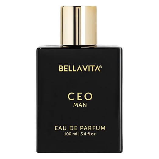 Bella Vita Luxury CEO MAN Long Lasting Perfume for Men | EDP 100ml | Lemon, Lavender, Tonka, Mandarin & Vetiver | Woody, Citrus Premium Fragrance | Ideal for Every Moment