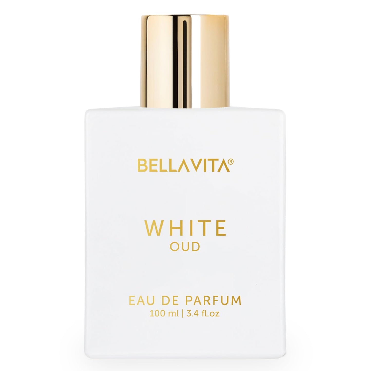 BELLAVITA White Oud Unisex | Long Lasting Perfume for Man and Woman | EDP 100ml | Perfect Father's Day Gift for Dad | Orange, Patchouli, Musk | Oud, Citrus, Spicy Premium Fragrance Perfume for Men & Women | Great for Everyday Use