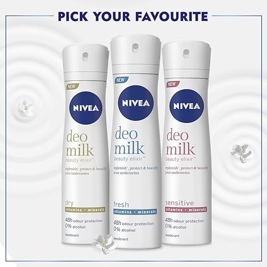 Nivea Deodorant for Women, Deo Milk (150 ml)
