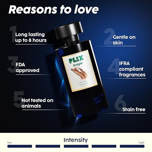 PLIX - THE PLANT FIX Mood Range Knight Perfume For Date Night, Perfect For Date & Romantic Evening, Long Lasting Fresh Saffron & Oud Fragrance, 100 Ml - Aerosol For Unisex