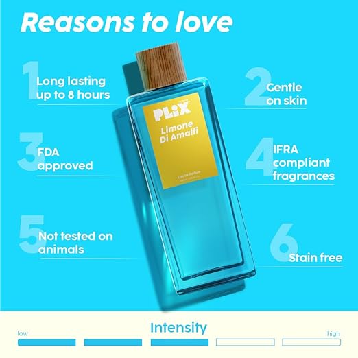 PLIX - THE PLANT FIX Limone Di Amalfi Perfume (100Ml) For Everyday Use, Long Lasting & Premium Parfum, Fresh Fragrance, Lemon, Ginger & Incense, Citrusy & Woody - Aerosol For Unisex
