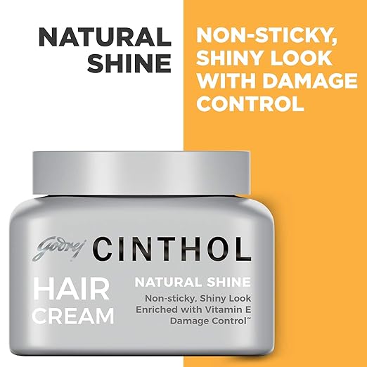 Godrej Cinthol Hair Styling Cream, Natural Shine, 100ml
