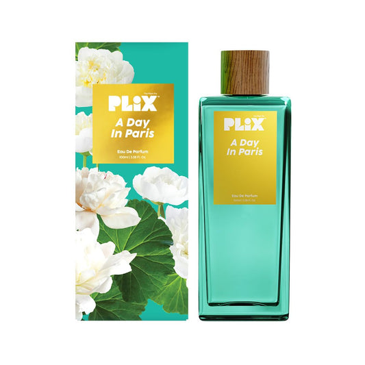 PLIX - THE PLANT FIX Day In Paris Perfume (100Ml) For Everyday Use | Long Lasting & Premium Parfum,Fresh Fragrance | Geranium,Peony,& Vanilla | Floral | For All Occasions - Women, Men, Girls,Aerosol