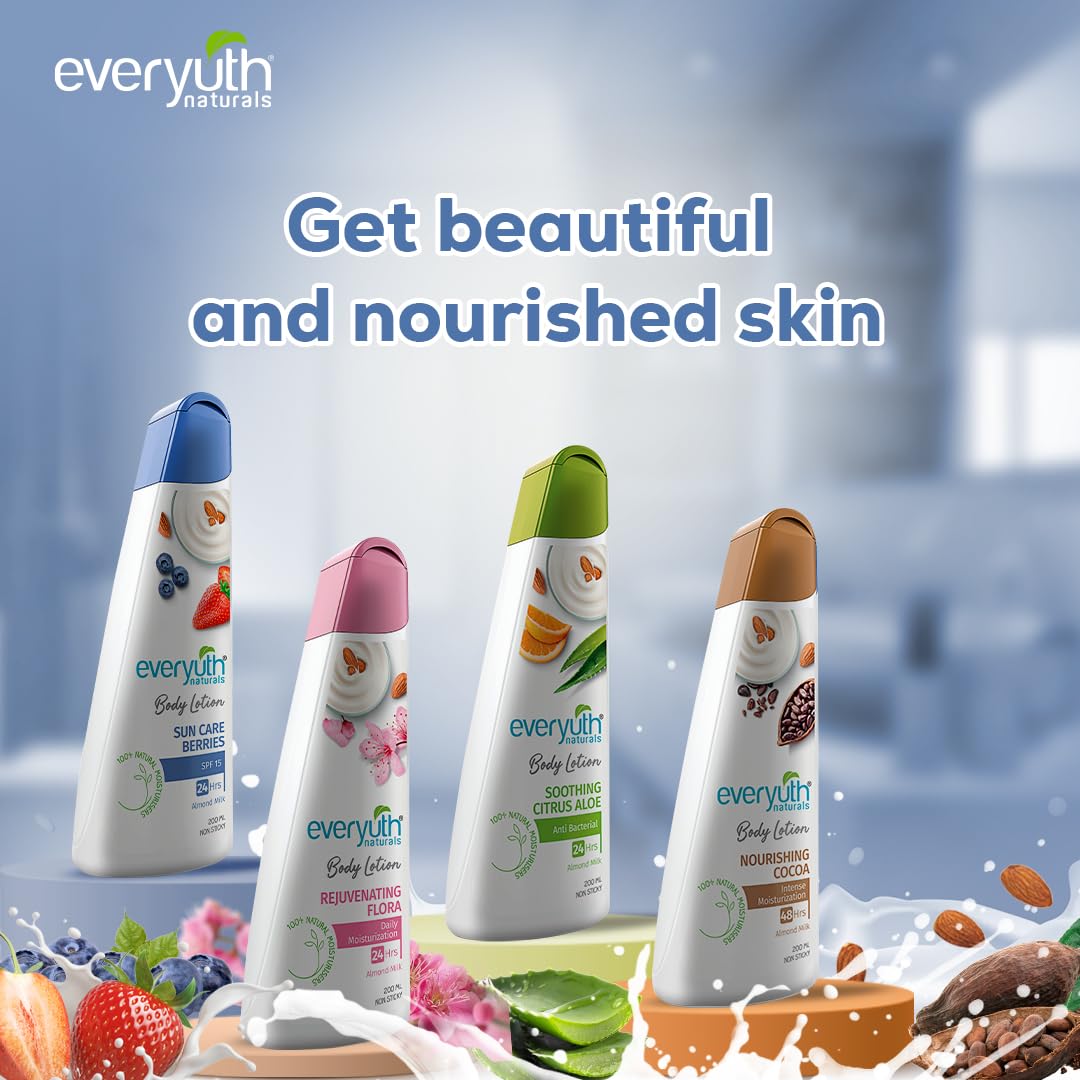 Everyuth Naturals Body Lotion Sun Care Berries 200ml (EN_Berries_200)