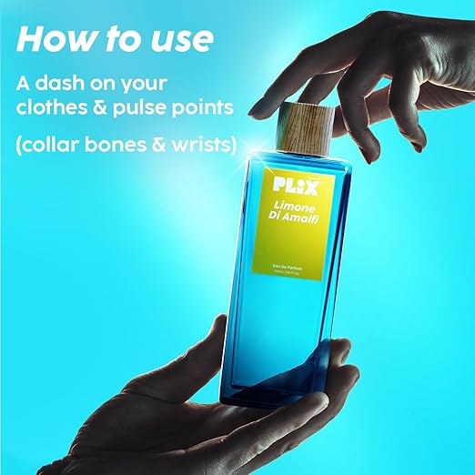 PLIX - THE PLANT FIX Limone Di Amalfi Perfume (100Ml) For Everyday Use, Long Lasting & Premium Parfum, Fresh Fragrance, Lemon, Ginger & Incense, Citrusy & Woody - Aerosol For Unisex