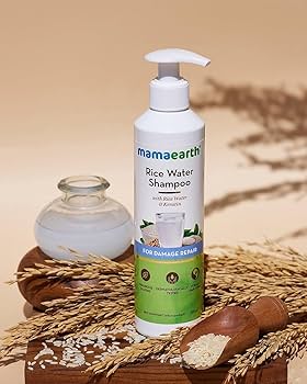 Mamaearth Rice Water Shampoo With Rice Water & Keratin For Damaged, Dry and Frizzy Hair
