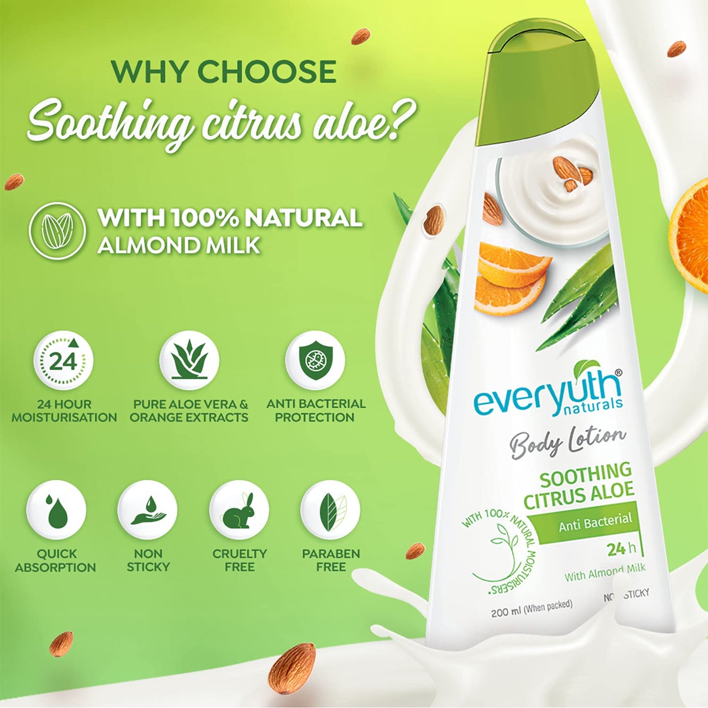 Everyuth Naturals Body Lotion Soothings Citrus Aloe 200ml (EN_Aloe_200)