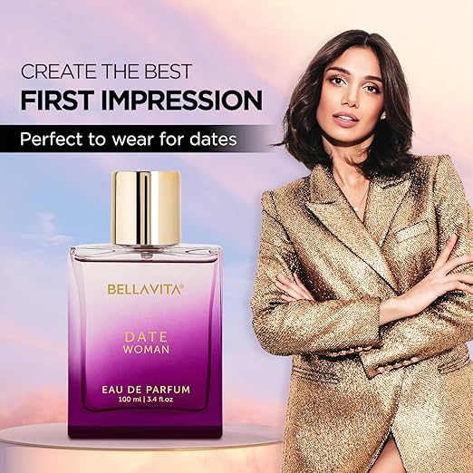 Bella Vita Luxury Date Woman Long Lasting Perfume for Women | EDP 100ml | Pink Pepper, Jasmine & Vanilla | Floral, Woody & Fruity Premium