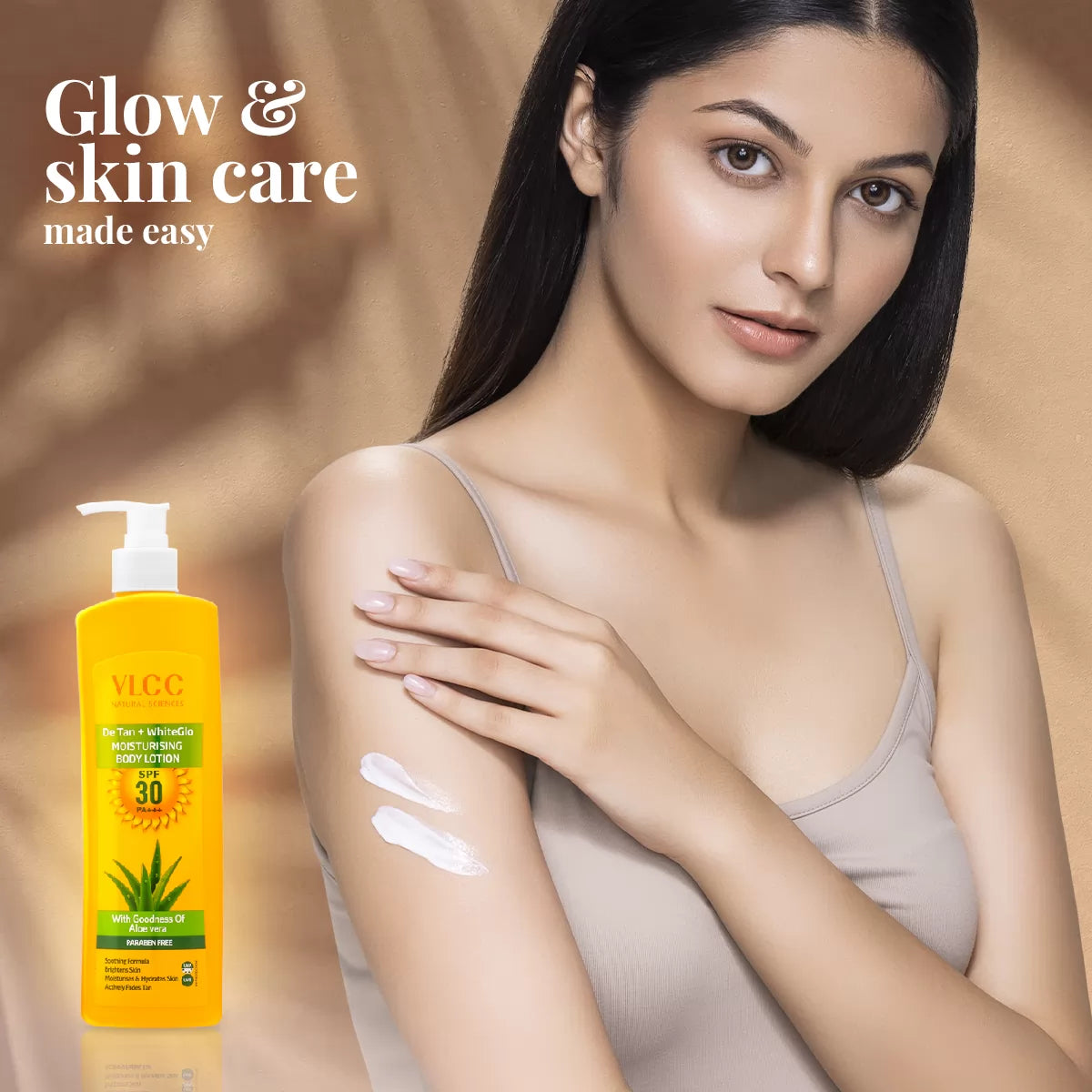 VLCC DeTan + White Glo Moisturising Body Lotion SPF 30 PA+++ - 350 ml