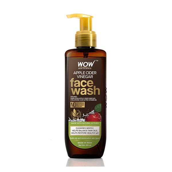 WOW Skin Science Apple Cider Vinegar Face Wash - No Parabens, Sulphate, Silicones & Color (200mL)