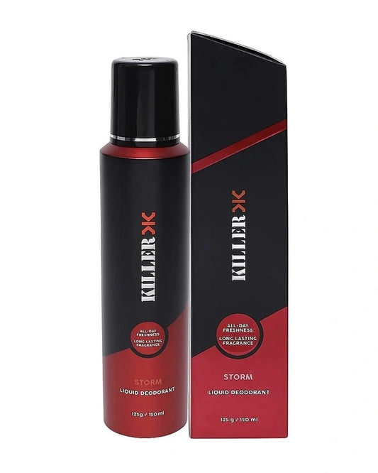 Killer Storm Liquid Deodorant Long Lasting Freshness Body Spray No Gas 150ml