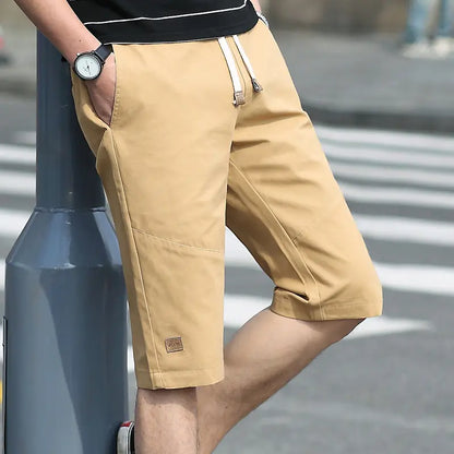 Casual Cotton Loose-Fit Five-Point Sports Pants