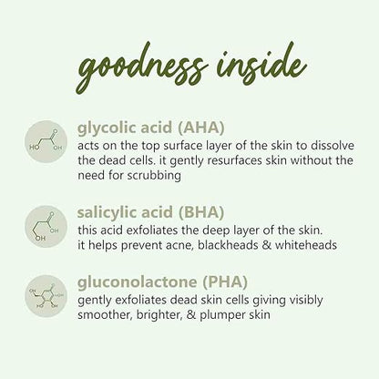 Plum 10% AHA + 5% PHA + 0.5% BHA Chemical Peel with Green Tea