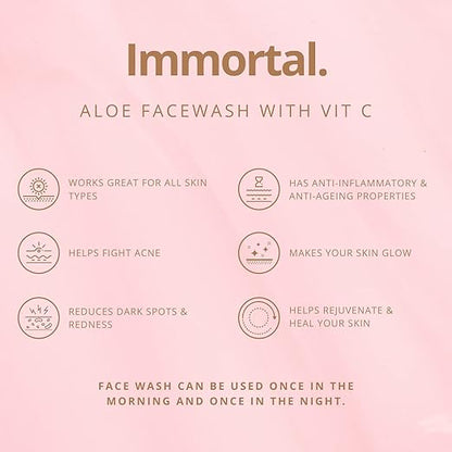 BrownSkin Beauty Immortal Facewash with Aloe Vera & Vit. C