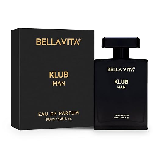 Bella Vita Luxury KLUB | Long Lasting Eau De Parfum 100ml Perfume for Man | Lemon, Rose and Vanilla | Musky, Spicy and Woody Premium Fragrance for Men