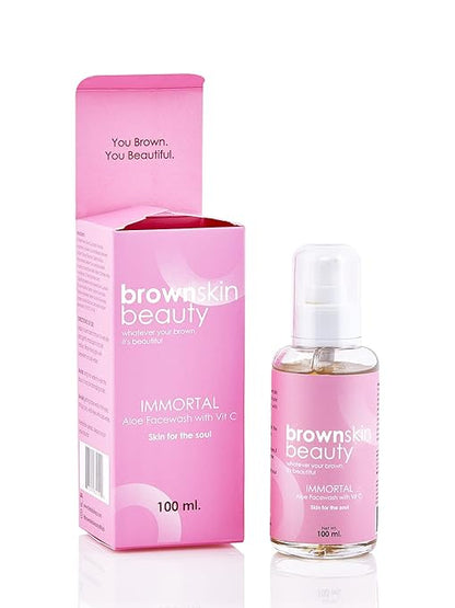 BrownSkin Beauty Immortal Aloe Serum With Vitamin C - Reduces Pigmentation, Moisturises Skin 30ml