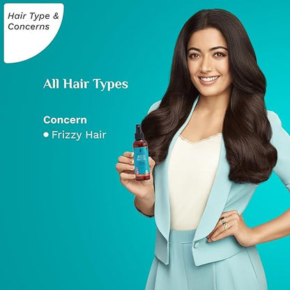 Pilgrim Argan Oil Hair Serum For Dry Frizzy Hair, Hair Smoothing, Smoothing & Control Of Frizzy/Dry Hair, Instant Shine, Smoothness & Soft Hair, Anti Frizz For Unisex, 100 Ml