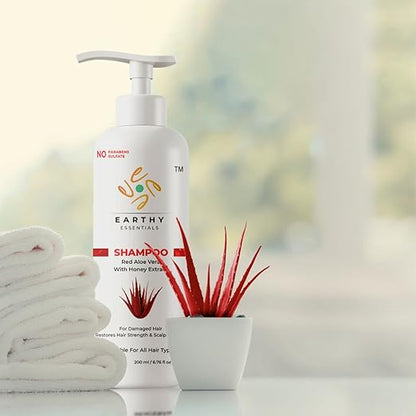 Earthy Essentials Red Aloe Vera Shampoo 200 ML