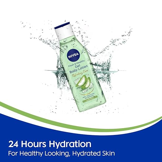 NIVEA Gel Body Lotion 75 ml | Aloe Vera | Refreshing Care For 24H Hydration | Non-Sticky | Fast Absorbing for Fresh And Healthy Skin