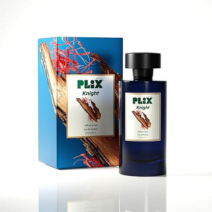 PLIX - THE PLANT FIX Mood Range Knight Perfume For Date Night, Perfect For Date & Romantic Evening, Long Lasting Fresh Saffron & Oud Fragrance, 100 Ml - Aerosol For Unisex