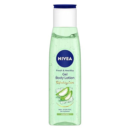 NIVEA Gel Body Lotion 75 ml | Aloe Vera | Refreshing Care For 24H Hydration | Non-Sticky | Fast Absorbing for Fresh And Healthy Skin