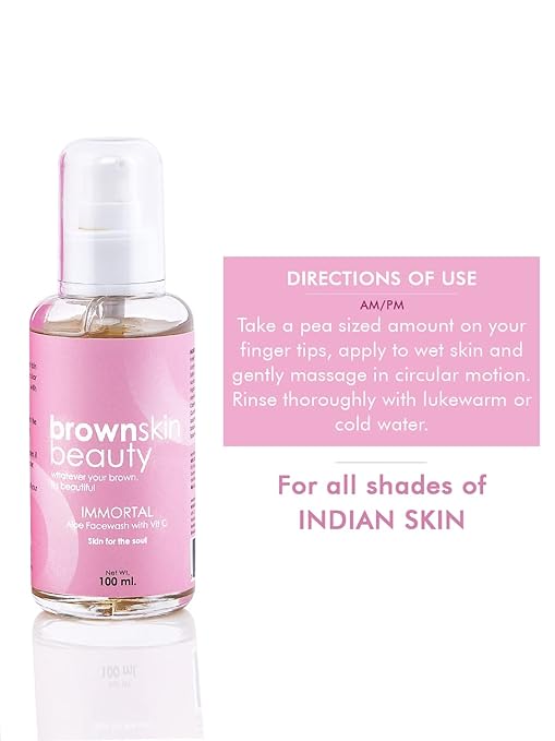 BrownSkin Beauty Immortal Facewash with Aloe Vera & Vit. C
