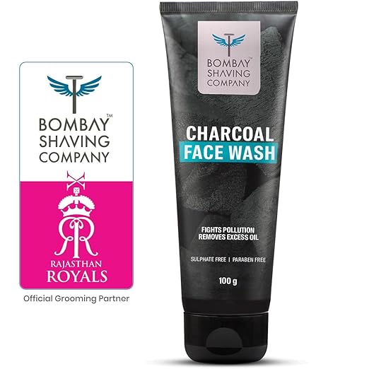 Bombay Shaving Company Charcoal Face Wash, Fights Pollution and Acne, Oil Control & Women - 100g