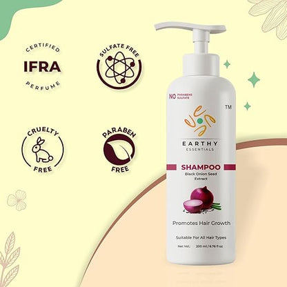 Earthy Essentials Black Onion Seed Shampoo 200 ML