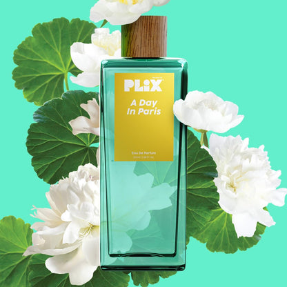 PLIX - THE PLANT FIX Day In Paris Perfume (100Ml) For Everyday Use | Long Lasting & Premium Parfum,Fresh Fragrance | Geranium,Peony,& Vanilla | Floral | For All Occasions - Women, Men, Girls,Aerosol
