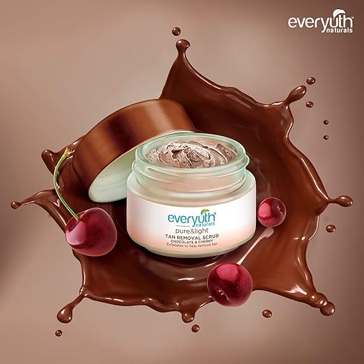 Everyuth Naturals Chocolate And Cherry Tan Removal Scrub (50 g)