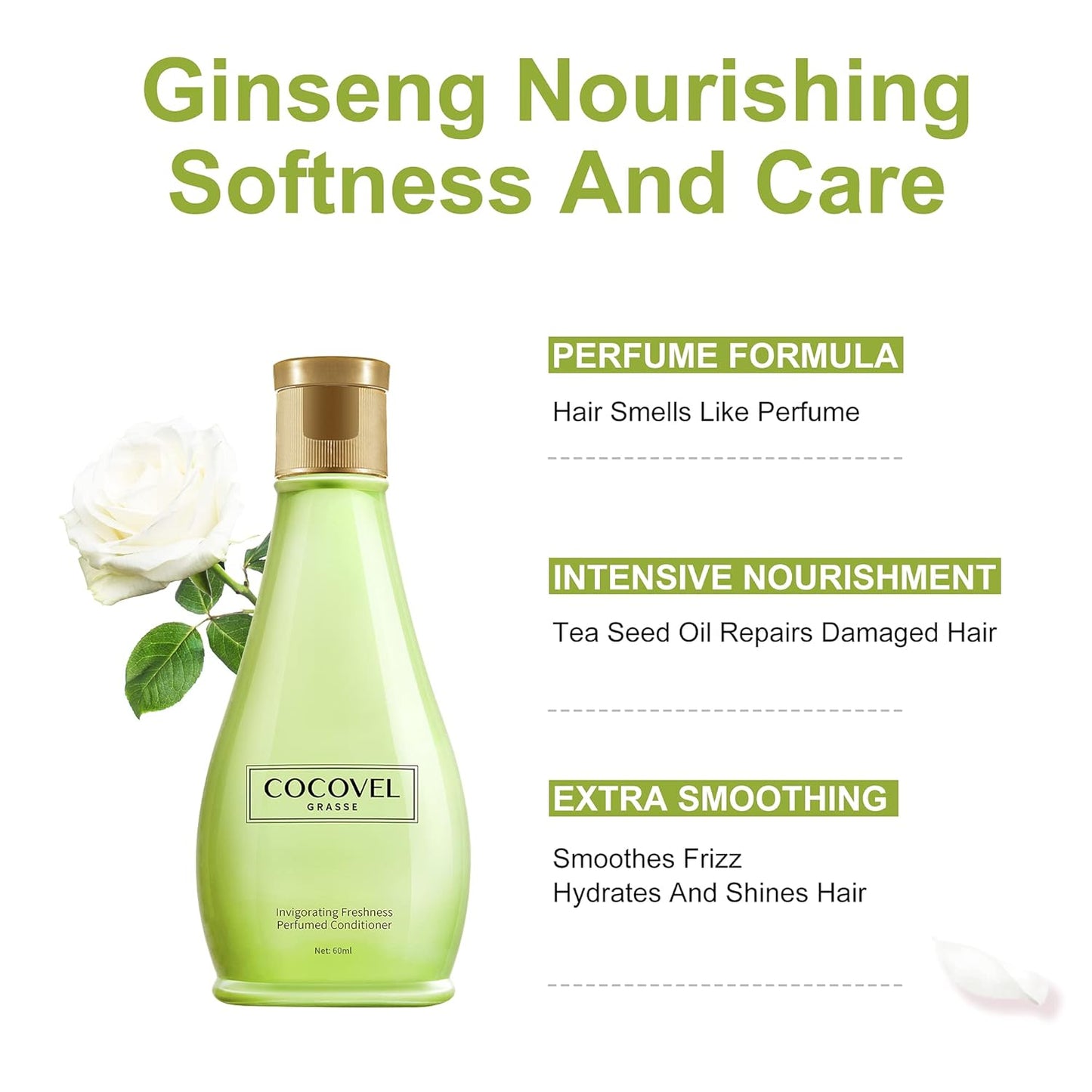 COCOVEL Invigorating Freshness Perfumed  Conditioner, 60ML