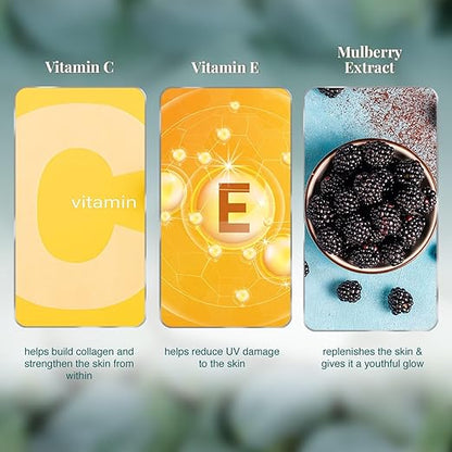 VLCC Vitamin C Foaming Face Wash - 100ml - Brightens Skin and Evens Skin Tone | Deep Cleanse the Skin, and Unclog the Pores | With Vitamin C, Vitamin E & Mulberry Extract