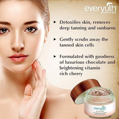 Everyuth Naturals Chocolate And Cherry Tan Removal Scrub (50 g)