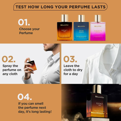 Bella Vita Luxury G.O.A.T Long Lasting Perfume for Man | Eau De Parfum 100ml | Bergamot, Patchouli & Vetiver | Spicy, Citrus, Woody, Musky Premium Fragrance for Men