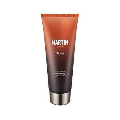 MARTIN 120 ML Oil Control Face Wash for Men Facial Cleanser with Natural Extracts & Antioxidants Removes Blackheads, Spots, Acne