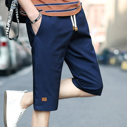 Casual Cotton Loose-Fit Five-Point Sports Pants