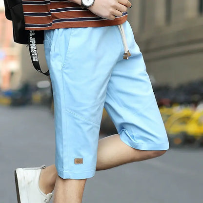Casual Cotton Loose-Fit Five-Point Sports Pants