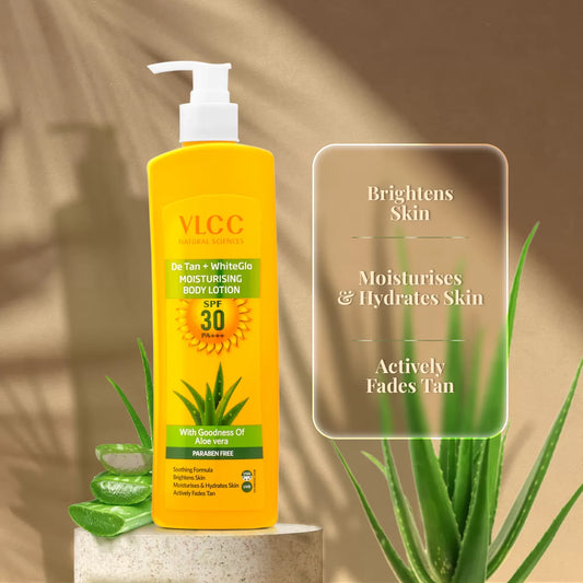 VLCC DeTan + White Glo Moisturising Body Lotion SPF 30 PA+++ - 350 ml